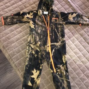 Columbia fleece onesie